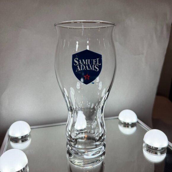 Samuel Adams Beer Glass Blue Shield - Picture 1 of 1